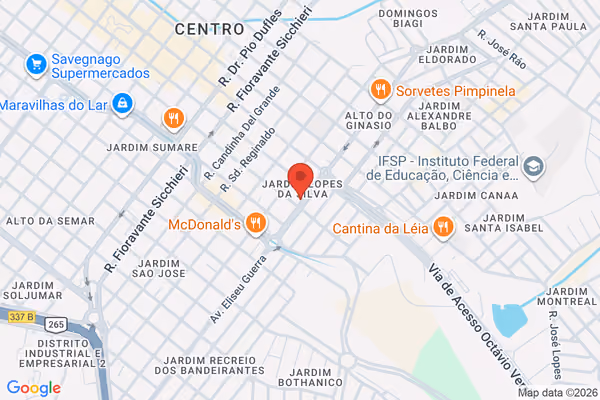 Mapa da localização - Sertãozinho